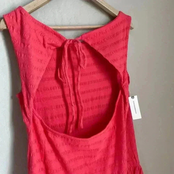 Anthropologie Flounced Open-Back Mini Dress Teaberry Size Large - Picture 13 of 13